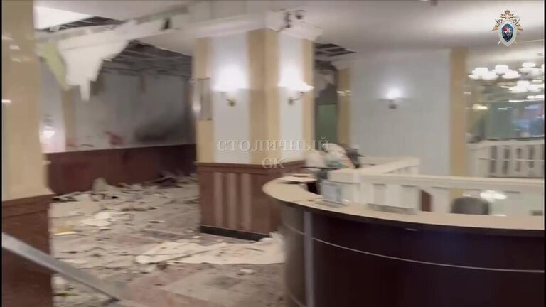 На месте взрыва в жилом комплексе