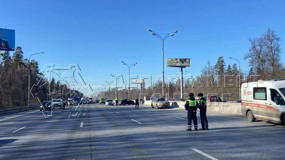 ДТП на внутренней стороне 99-го километра МКАД