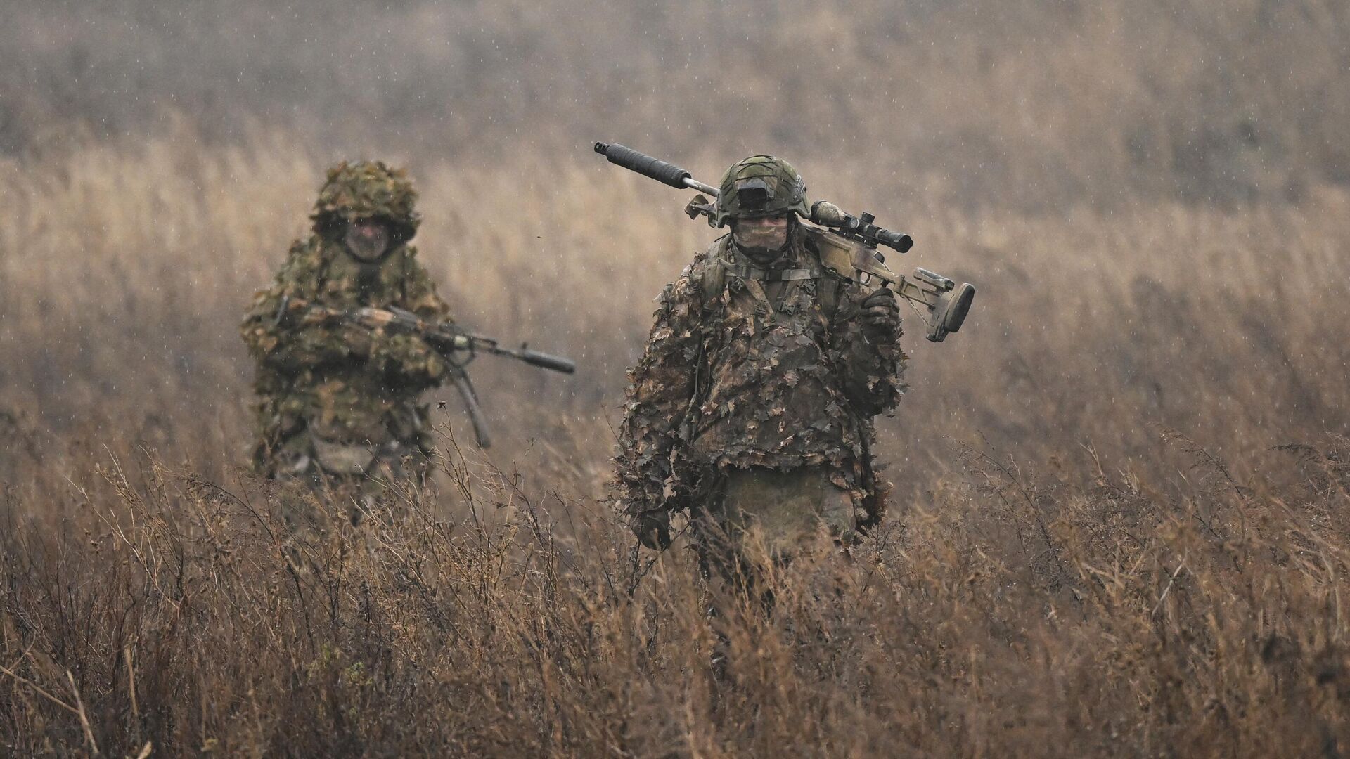 Снайперы соединения спецназначения ВС РФ