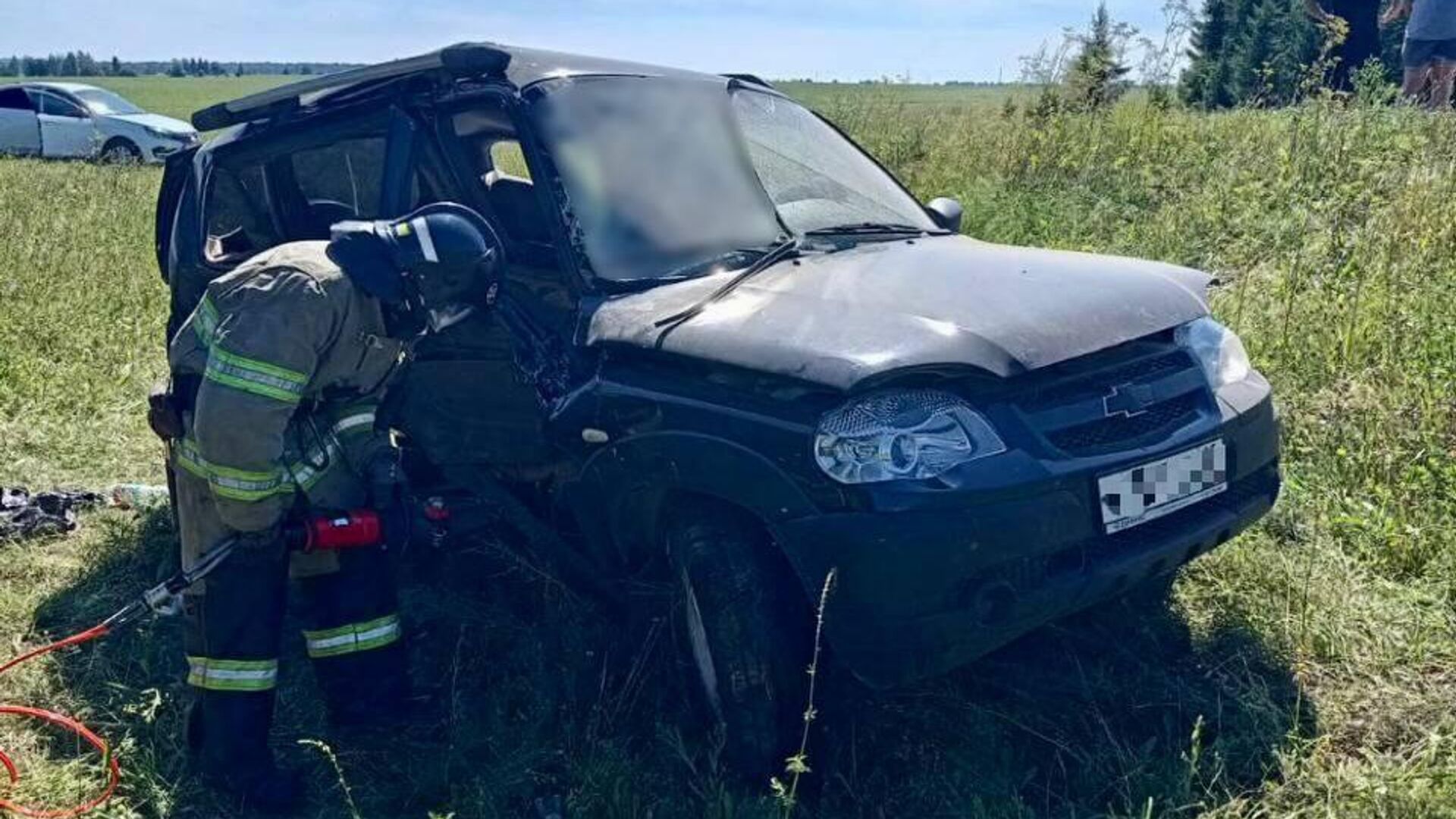 На месте ДТП на Можгинском тракте в Удмуртии