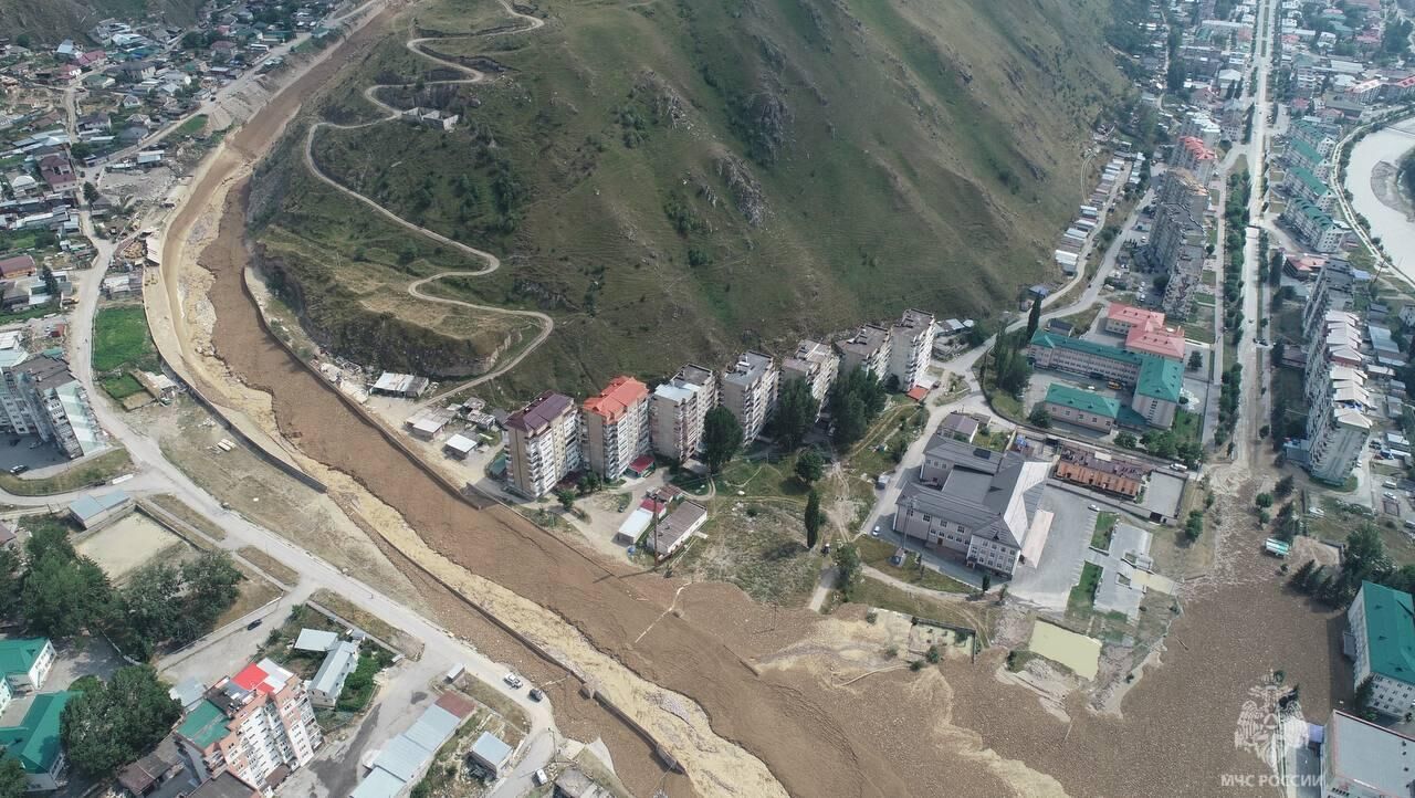 Последствия схода селевого потока в Кабардино-Балкарии