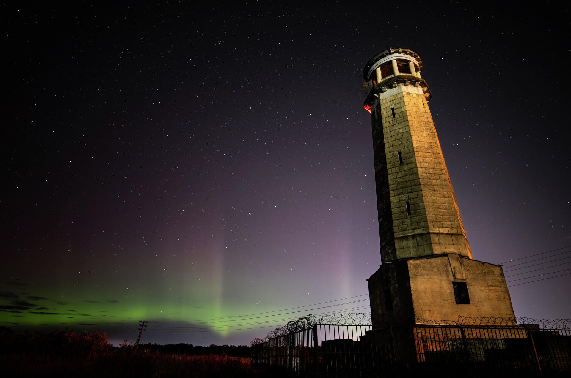 Северное сияние в Подмосковье
