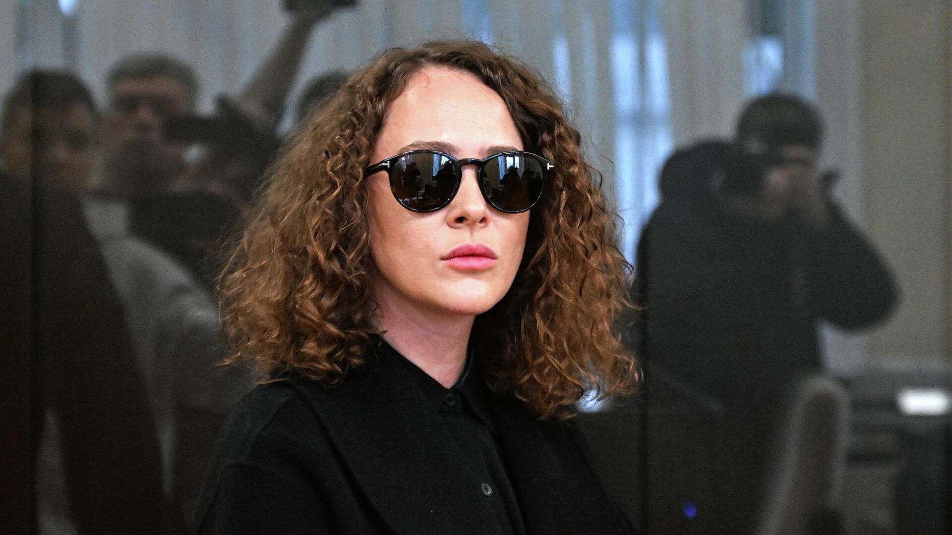 Актриса Аглая Тарасова на заседании Домодедовского суда Московской области