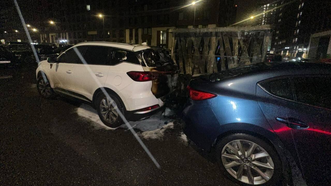 Последствия пожара на Донецкой улице в Москве