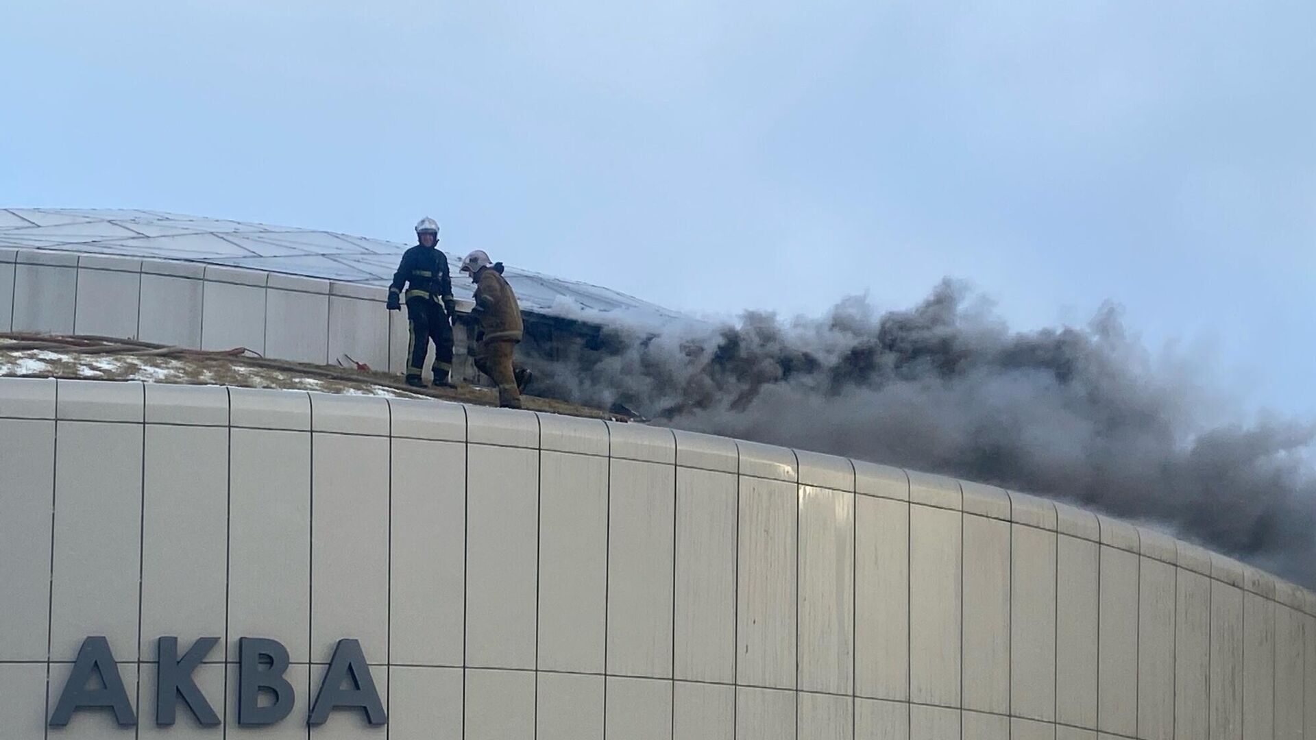 Ликвидация возгорания на кровле аквапарка в Суздале