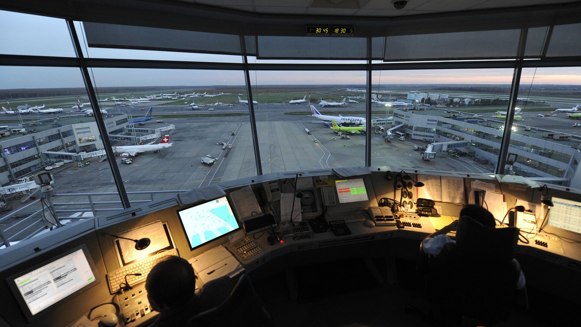 Работа авиадиспетчеров аэропорта Домодедово