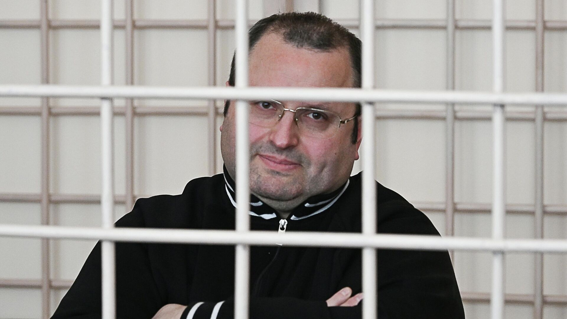 Бывший глава Корпорации развития Курской области Владимир Лукин в зале Ленинского районного суда Курска