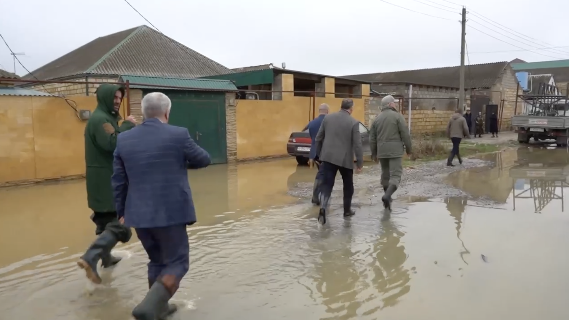 Последствия подтопления в городе Дагестанские Огни