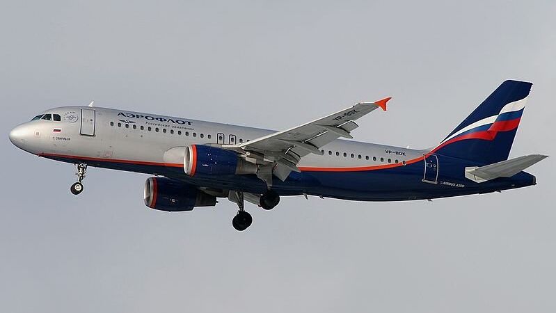 Самолет Airbus A320 авиакомпании Аэрофлот