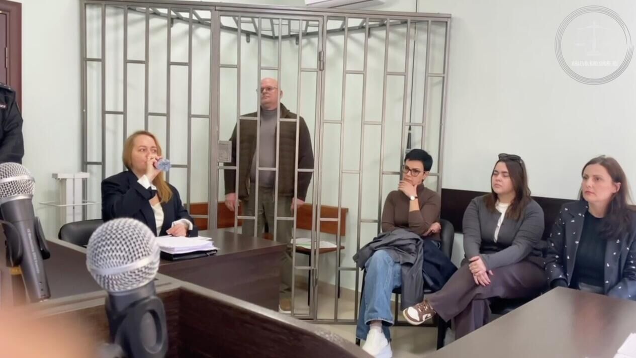 Евгений Горобец в зале суда