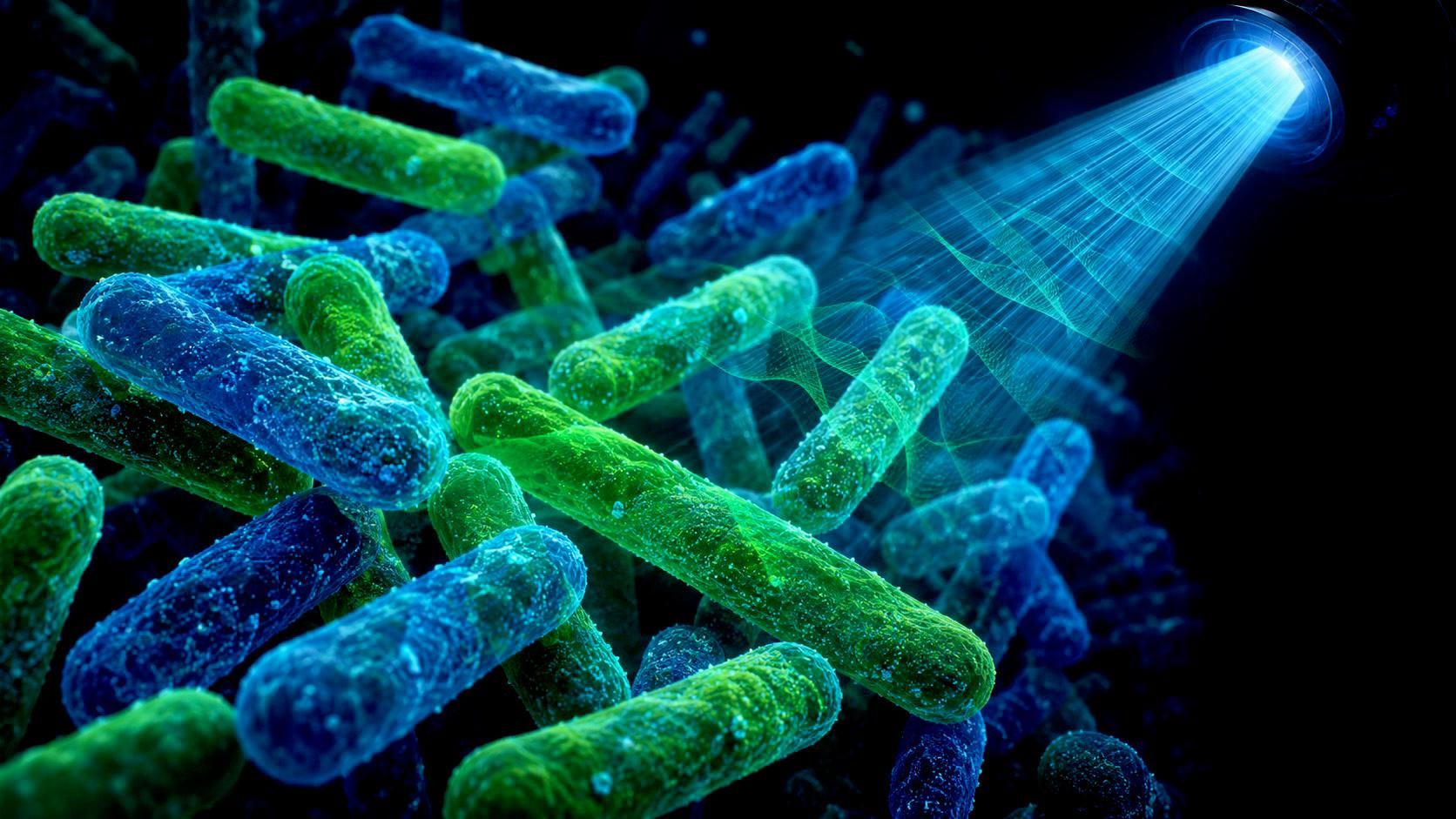 Бактерии Lactobacillus bulgaricus облучаются рентгеном