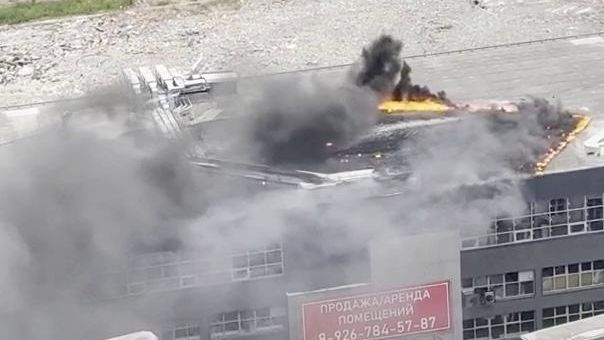 Пожар в торговом центре в подмосковном Красногорске