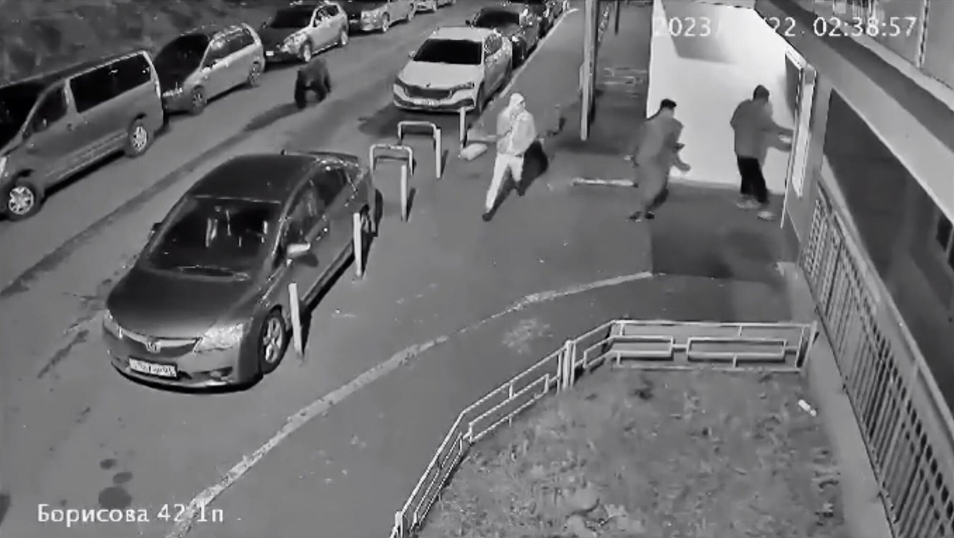 Медведь на улице Красноярска
