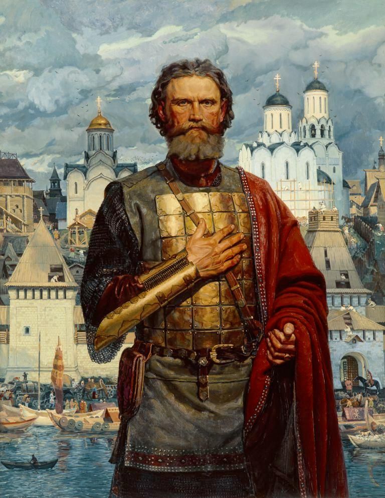 Святой благоверный великий князь московский Дмитрий Донской. 2002 г. Холст, масло